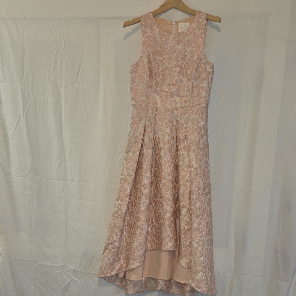 Shoshanna High-Low Party Dress – Size 6 – Pink Floral Elegance
